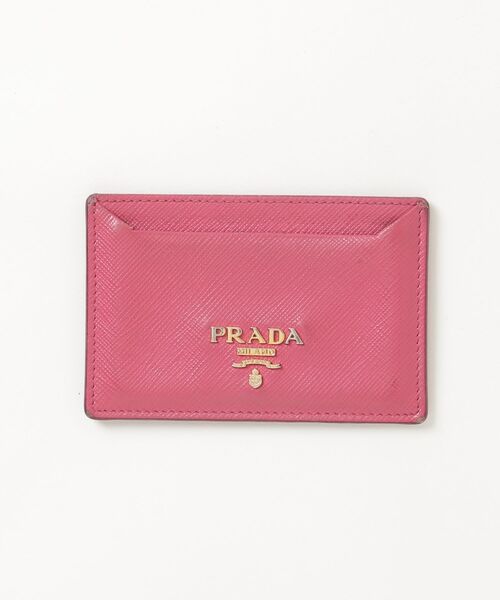 PRADA（プラダ） サフィアーノ カードケース - ピンク レディース