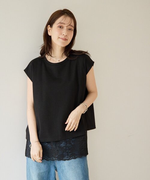 tシャツ 半袖 「Noka」後ろレーススリットTシャツ レディース | Discoat | 11