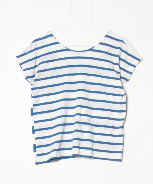 「luxluft」 ボーダー柄半袖Tシャツ 38 ホワイト レディース_画像2