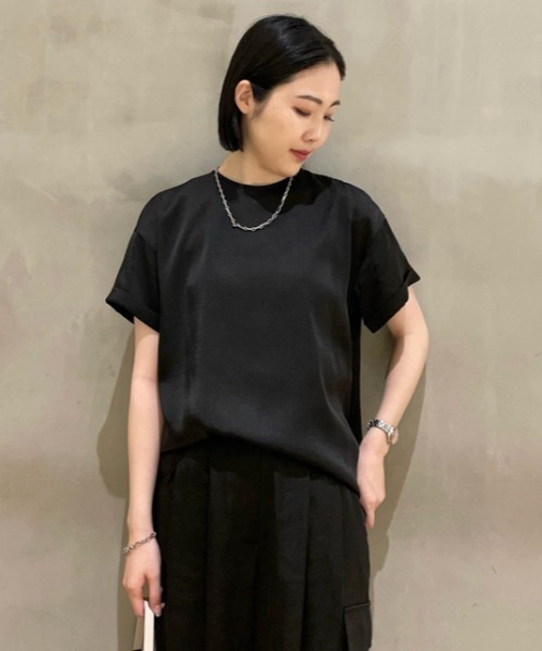 「Mila Owen」 半袖ブラウス 0 ホワイト レディース_画像3