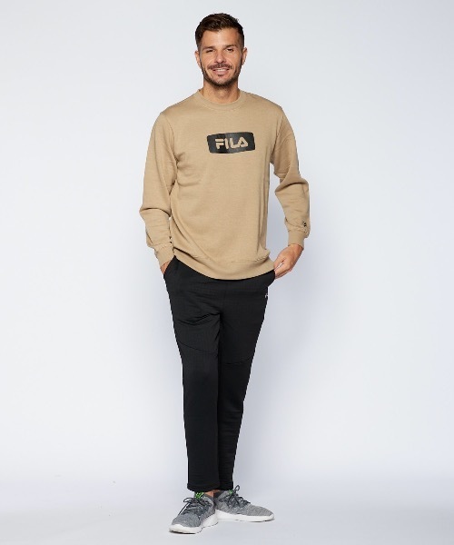 「FILA」 イージーパンツ X-LARGE ダークグリーン メンズ_画像4