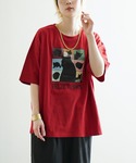 tシャツ 半袖 キャットグラフィック ビッグシ...の詳細画像2
