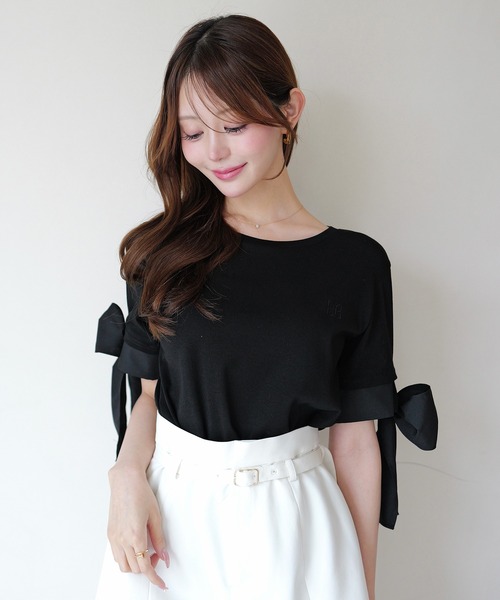 EIMY ISTOIRE（エイミーイストワール） tシャツ 半袖 ATTACHED 