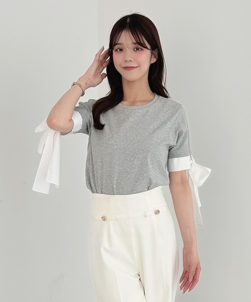 EIMY ISTOIRE（エイミーイストワール） tシャツ 半袖 ATTACHED