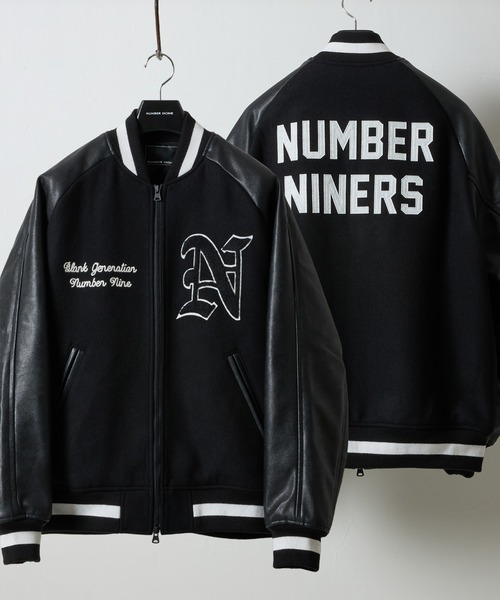 NUMBER (N)INE（ナンバーナイン） スタジャン RAGLAN SLEEVE PATCHED