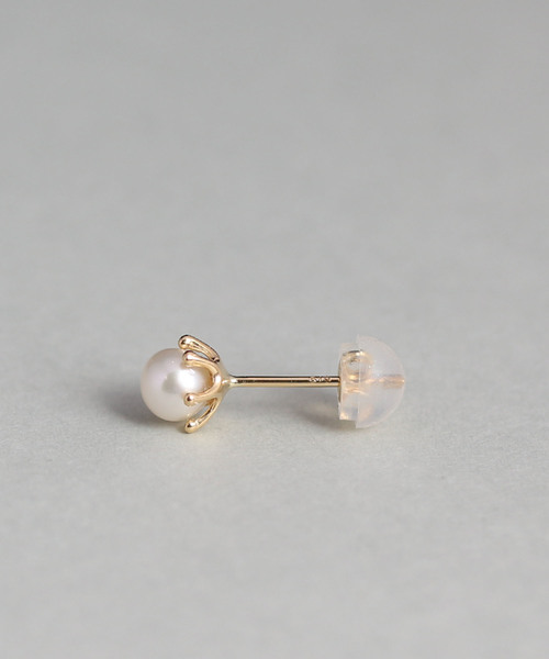 cui-cui（キュイキュイ） ピアス パール ミルククラウン ピアス | K18