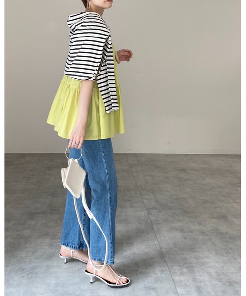She's Closet チュニック ノースリーブコットンティアード