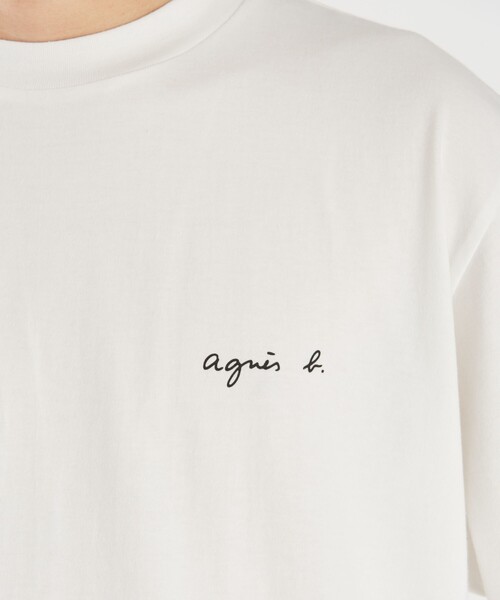 agnes b.（アニエスベー） tシャツ ロゴ コットン 長袖 Tシャツ