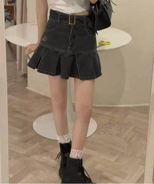 patou デニムミニスカート　黒 Patou | スカート