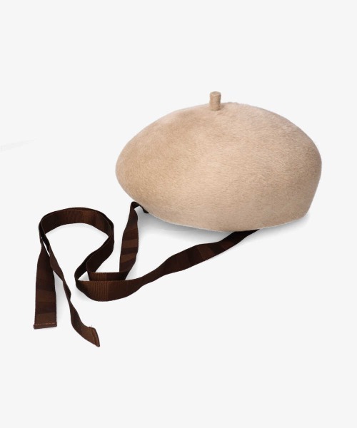 帽子 arth Fur Felt Beret リボン　ベレー帽 帽子 arth Fur Felt Beret リボンベレー帽