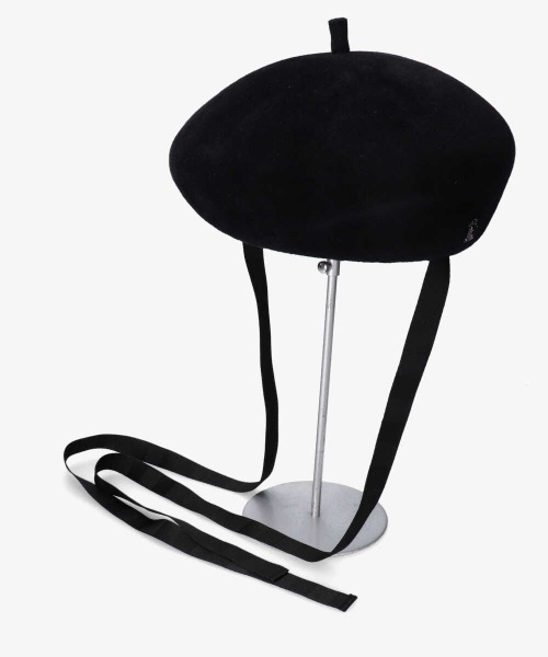 帽子 arth Fur Felt Beret リボン　ベレー帽 arth 帽子 ベレー帽 Fur Felt Beret / アース レディース