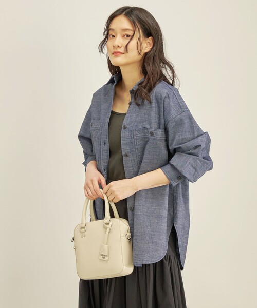 ブラウス シャツ ダブルポケットメッシュシャツ レディース THE SHOP TK ブラウス シャツ 「体型カバー」ダブルポケット