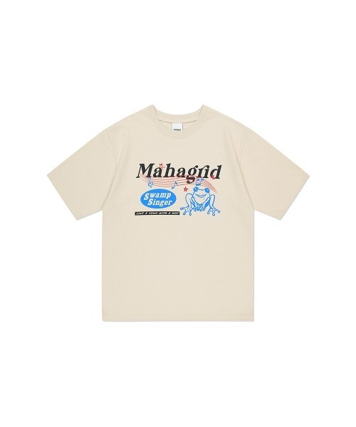tシャツ 「mahagrid/マハグリッド」BLOCK SECTION TEE/切り替え 半袖 カットソー レディース メンズ セール】『mahagrid/マハグリッド』BLOCK SECTION TEE/切り替え