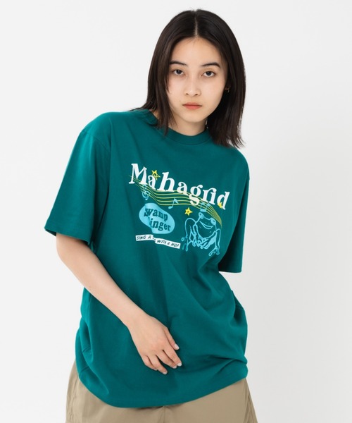 tシャツ 「mahagrid/マハグリッド」 CURVED SEAM CROP TEE/カーブシームクロップ Tシャツ レディース mahagrid/マハグリッド』 CURVED SEAM CROP TEE/カーブシーム
