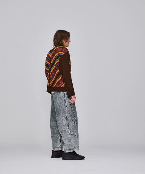 Iroquois（イロコイ） セーター ニット 7G MIX STRIPES PO メンズ