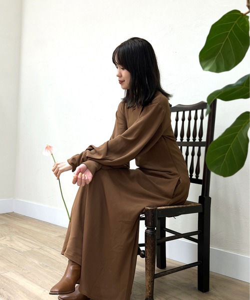 新品同様★定価★自由区ボリュームスリーブロングワンピース 楽天市場】【感謝価格】ワンピース レディース ドレス 長袖
