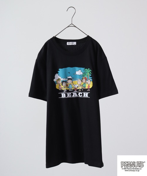 PEANUTS tシャツ 半袖 スヌーピー アウトドア 半袖Tシャツ レディース