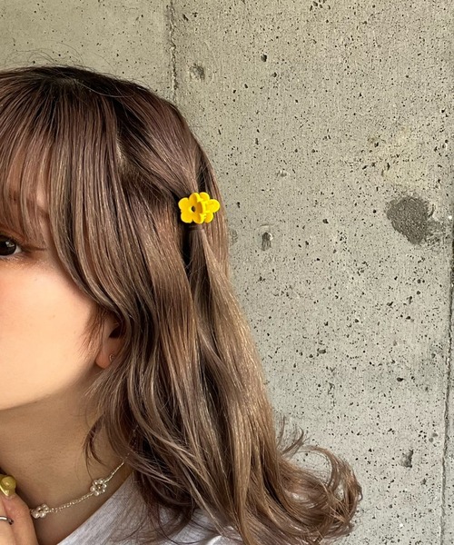 ヘアクリップ カラフルフラワーミニヘアクリップSET : ZOZOTOWN Yahoo