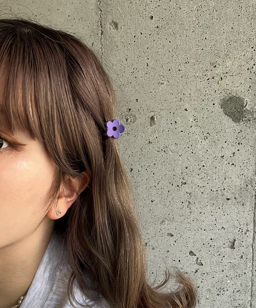 ヘアクリップ カラフルフラワーミニヘアクリップSET : ZOZOTOWN Yahoo