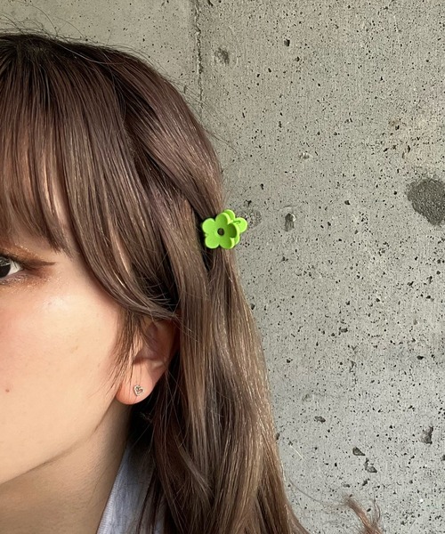 ヘアクリップ カラフルフラワーミニヘアクリップSET : ZOZOTOWN Yahoo