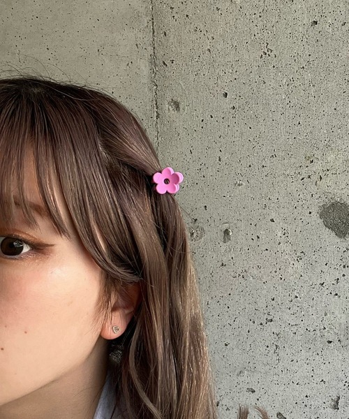 ヘアクリップ カラフルフラワーミニヘアクリップSET : ZOZOTOWN Yahoo