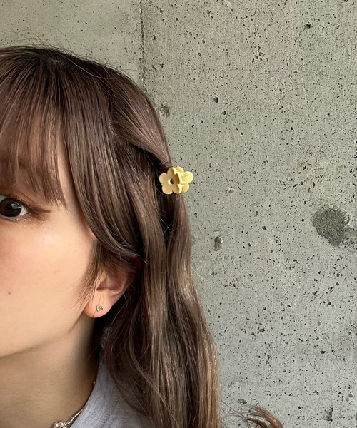 ヘアクリップ カラフルフラワーミニヘアクリップSET : ZOZOTOWN Yahoo