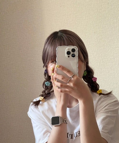 ヘアクリップ カラフルフラワーミニヘアクリップSET : ZOZOTOWN Yahoo