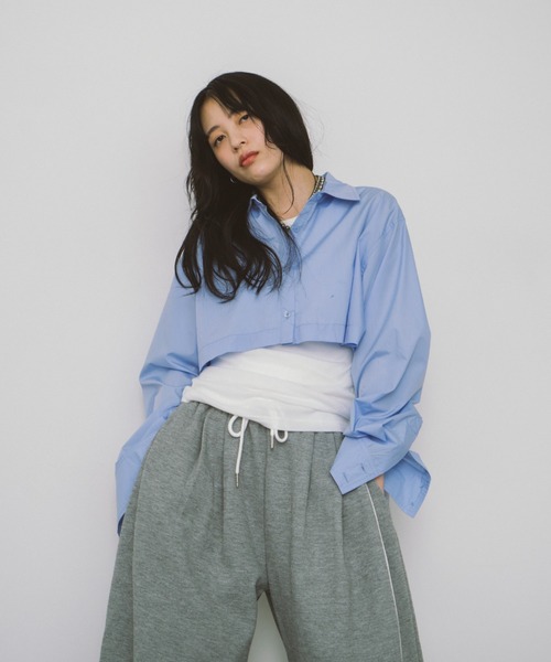 HANNE ブラウス シャツ オーバーサイズ2wayシャツ レディース