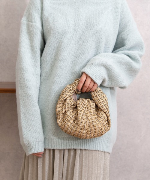 予約済み　エロイーズ　クロワッサンミニハンドバッグ 楽天市場】【HELOYSE】 Croissant shantung Mini Bag エロイーズ