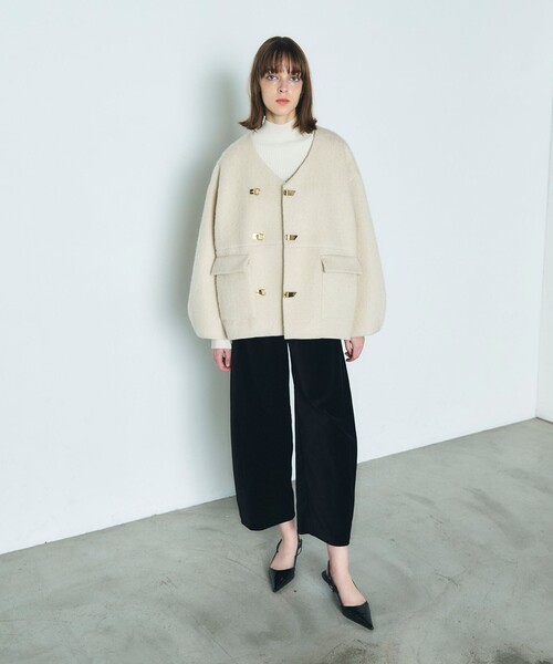 GRACE CONTINENTAL ビジュー　スウェットパンツ GRACE CONTINENTAL パンツ 別珍コクーンパンツ レディース