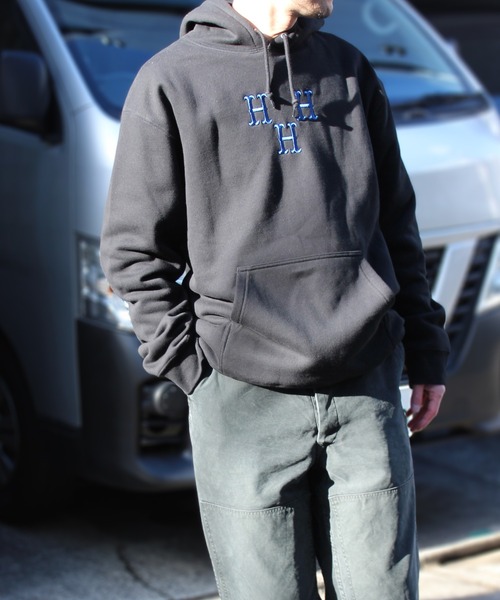 HUF（ハフ） パーカー HAT TRICK P/O HOODIE ハットトリックプル