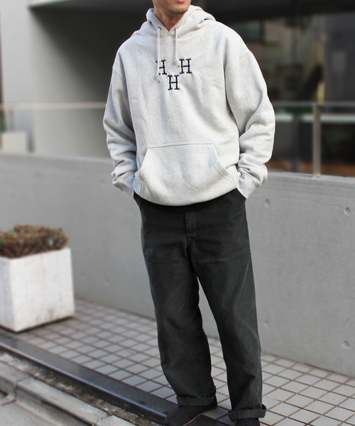 HUF グレー フードパーカー M HUF（ハフ） パーカー ALL CAPS FULL ZIP HOODIE メンズ レディース
