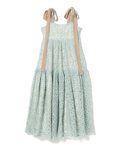CAROLINA GLASER オーガンジーワンピース ピンク CAROLINA GLASER（カロリナ グレイサー）【8/7再値下げ