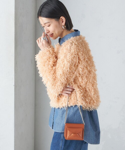 SHIPS for women / シップスウィメン 〈手洗い可能〉フェザー ヤーン プルオーバー 24SS ◇ セール】 〈手洗い可能〉フェザー ヤーン プルオーバー 24SS