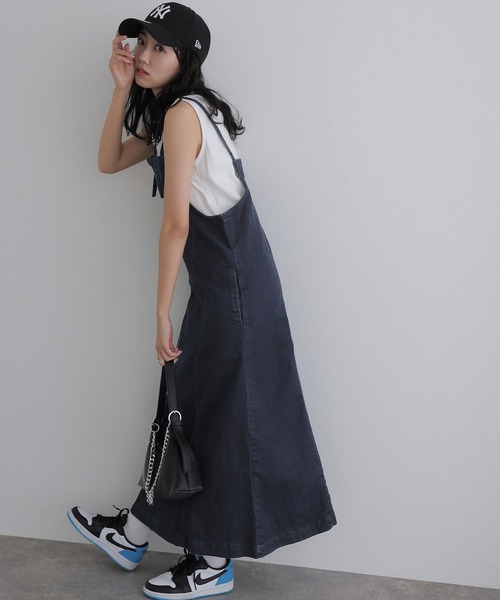 ElegChic スカート 前ジッパーデニムジャンスカ : ZOZOTOWN