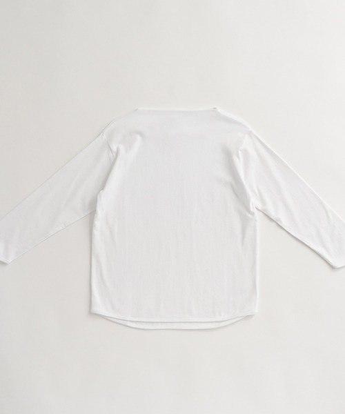 D tシャツ コットンフライス ボートネックプルオーバー
