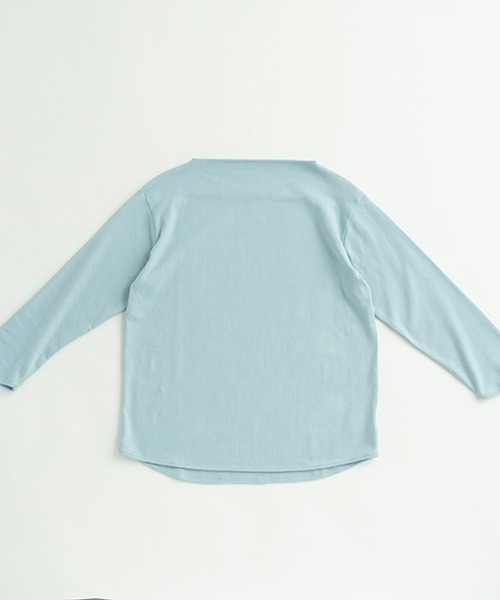 D tシャツ コットンフライス ボートネックプルオーバー