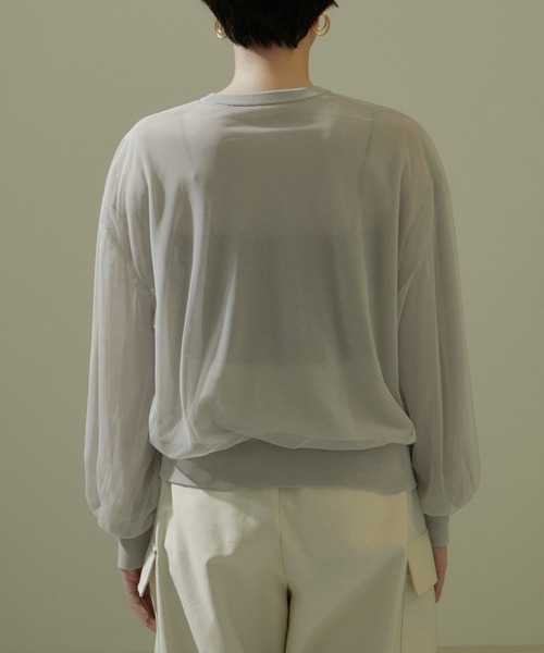 SALON adam et rope' tシャツ チュールシアープルオーバー