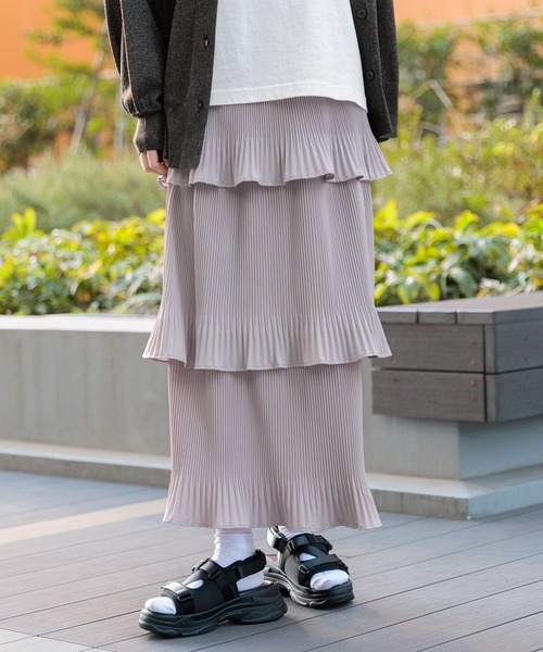 LAKOLE（ラコレ） スカート ケシプリーツティアードスカート / 108668