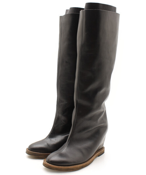 MIHARAYASUHIRO」 ロングブーツ 23.5cm ブラック レディース 