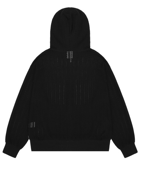 OY パーカー 「OY/オーワイ」 CROCHET HOODIE ZIP-UP/クロ