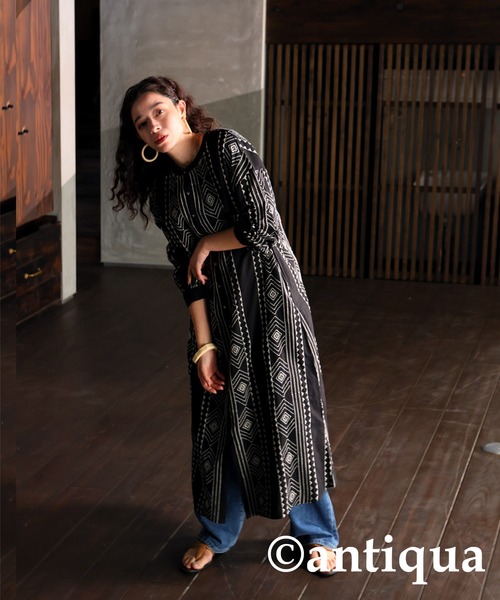 antiqua（アンティカ） ワンピース 刺繍ワンピース : ZOZOTOWN Yahoo