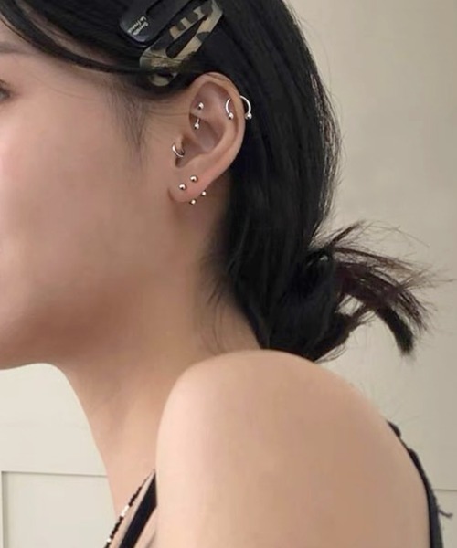 ARCHIVER ピアス 「Bz」バーベルデザインミニピアス/ペア(RZ