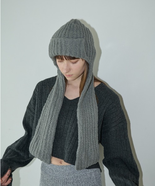 AIC. 帽子 キャップ マフラーフライトニットキャップ レディース
