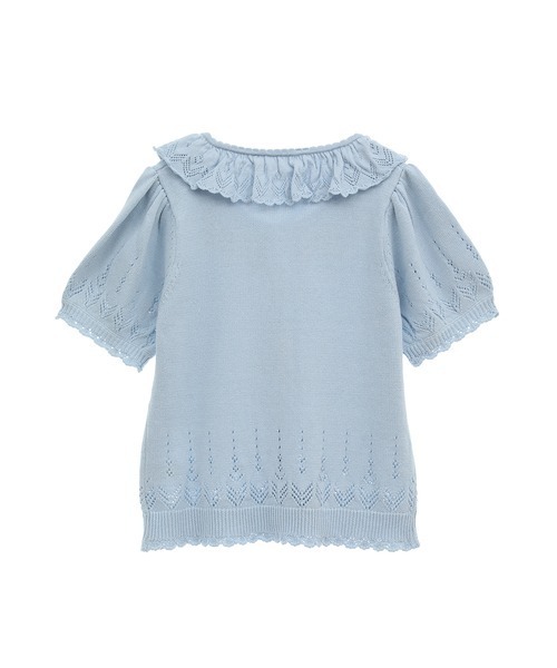 ✨極美品✨24SS ピンクハウス パール使い透かし柄ニットカーディガン セール】パール使い透かし柄ニットカーディガン（カーディガン
