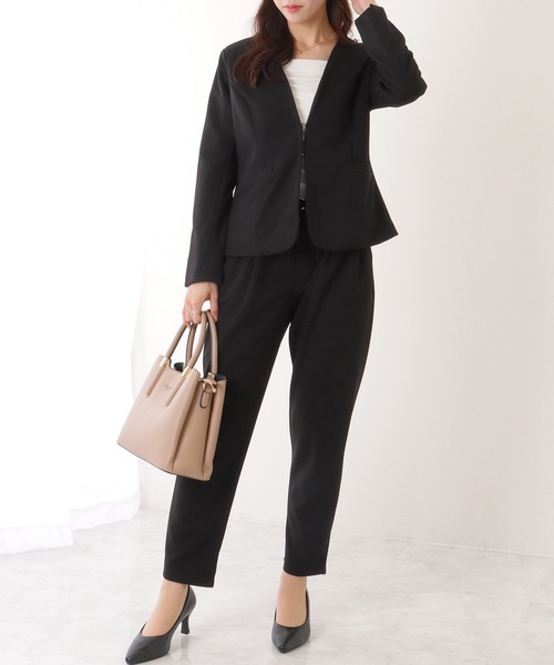 【美品】NATURAL BEAUTY BASIC ノーカラースーツセットアップ 0175150310-040_SUB.jpg?v=