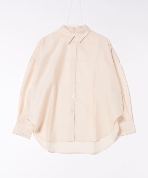 ブラウス シャツ COMPACT BORDER CUT SHIRT レディース ブラウス シャツ 汗染防止デザインカットブラウス レディース