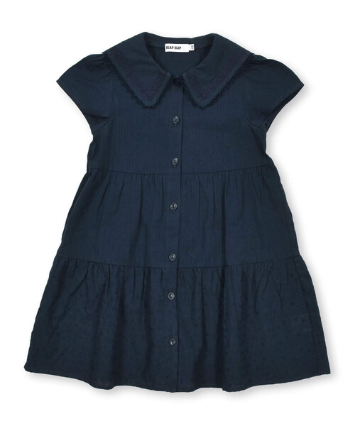 baby Dior セーラー襟 半袖ワンピース SLAP SLIP ワンピース セーラー襟ティアードワンピース(90~140cm