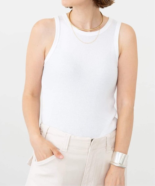 【Deuxieme Classe】prime wool jerseyタンクトップ Prime wool jersey タンクトップ（Tシャツ／カットソー