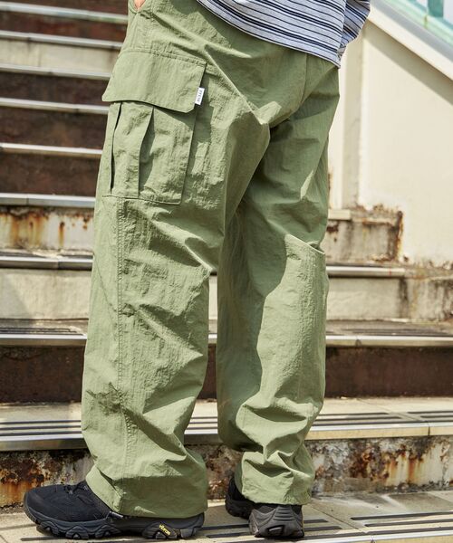その他ブランド / カーゴパンツ/--/--/GRN ffein カーゴパンツ 「FFEIN(フェイン)」ナイロンテックワイドカーゴ